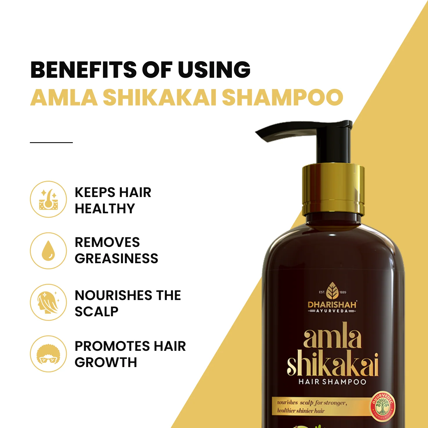 Amla Shikakai Shampoo 100ml - Image 3